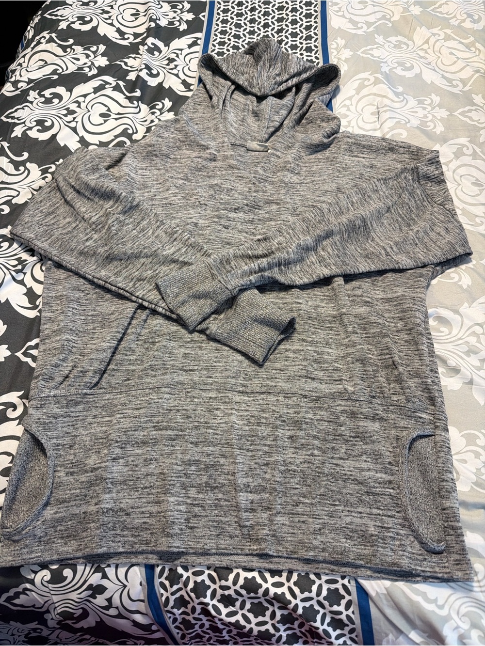 Gray Hooded Sweater
